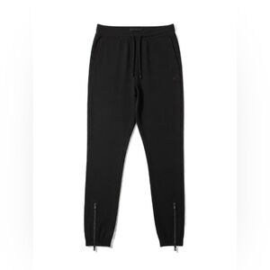 All in Motion Jet Black Joggers with Zippered Ankles